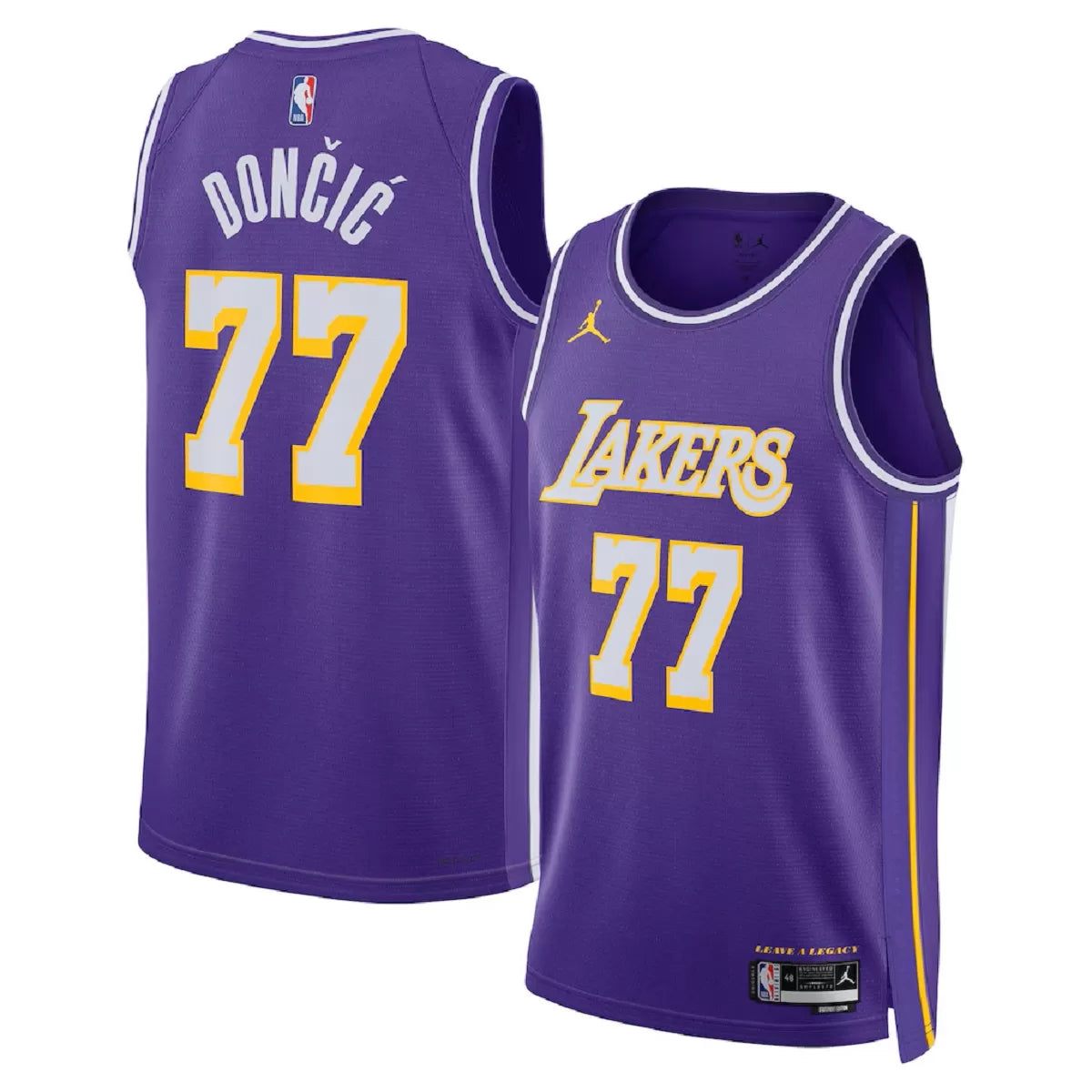 Men's Los Angeles Lakers Luka Dončić Purple Swingman Jersey - Statement Edition