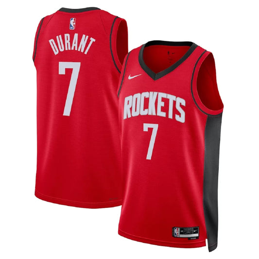 Men's Houston Rockets Kevin Durant Red Swingman Jersey - Icon Edition