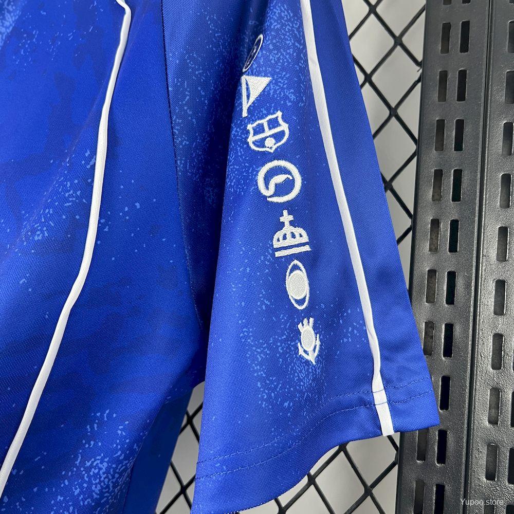 2025 Men's Brazil Ronaldo 'O Fenomeno' #9 Comma Football Blue Jersey