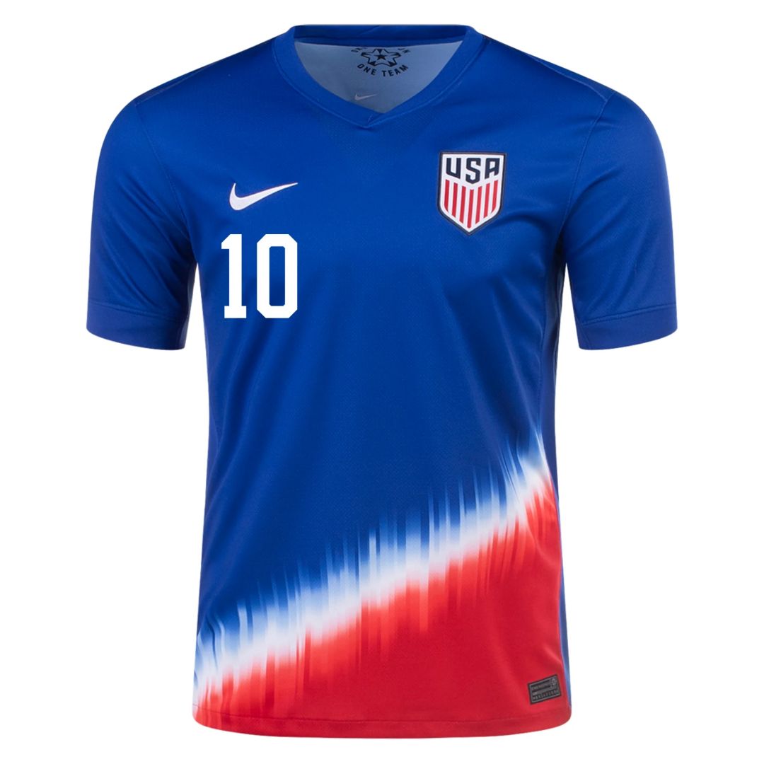 Pulisic #10 USMNT Away Jersey Copa America 2024 FV