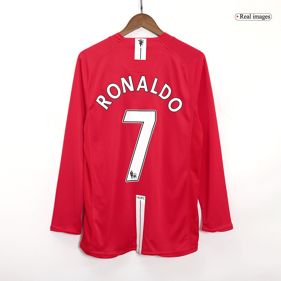 RONALDO #7 Retro Manchester United Home Jersey 2007/08