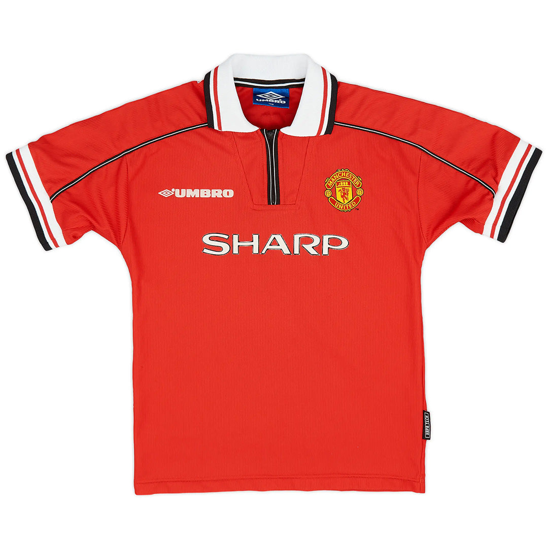 Beckham #7 Manchester United Retro Home Jersey 1999/00