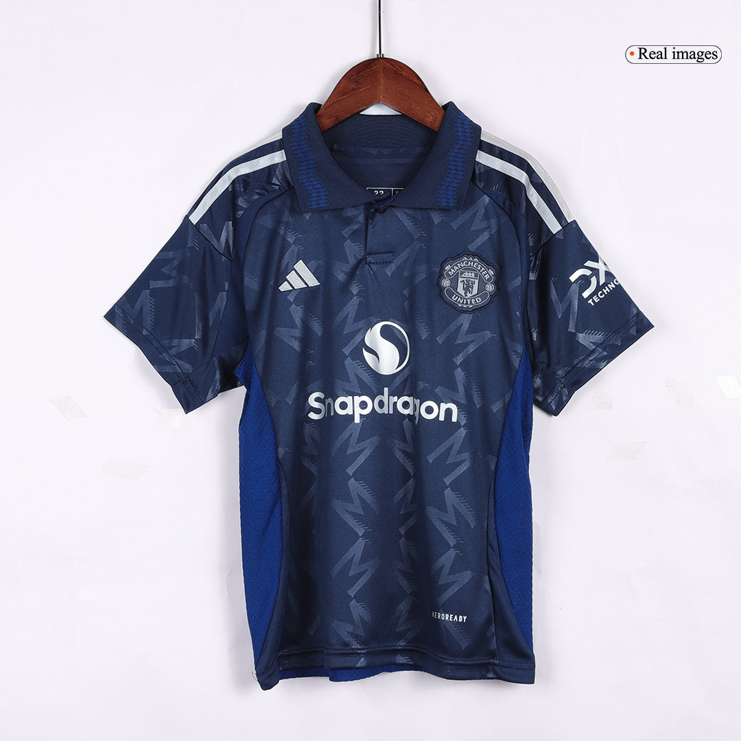 Kids Manchester United Away Kit (Jersey+Shorts) 2024/25