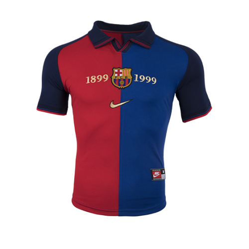 Retro Barcelona 100-Year Anniversary Home Jersey 1999/00