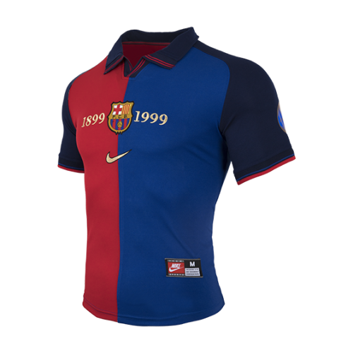 Retro Barcelona 100-Year Anniversary Home Jersey 1999/00