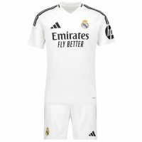 Kids Real Madrid Home Kit(Jersey+Shorts) 2024/25