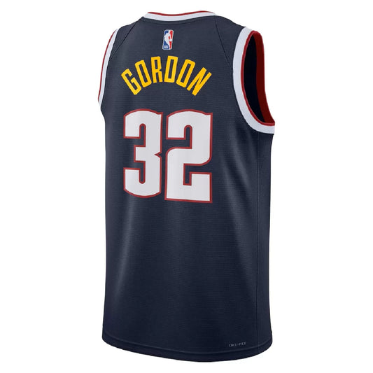Men's Denver Nuggets Aaron Gordon Navy Swingman Jersey - Icon Edition