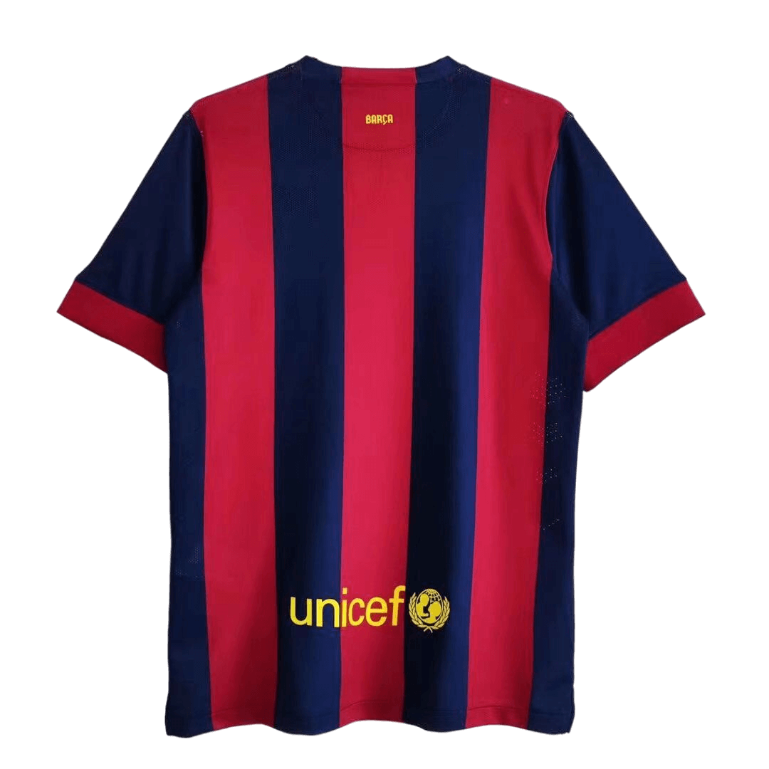 Messi #10 Retro Barcelona Home Jersey 2014/15