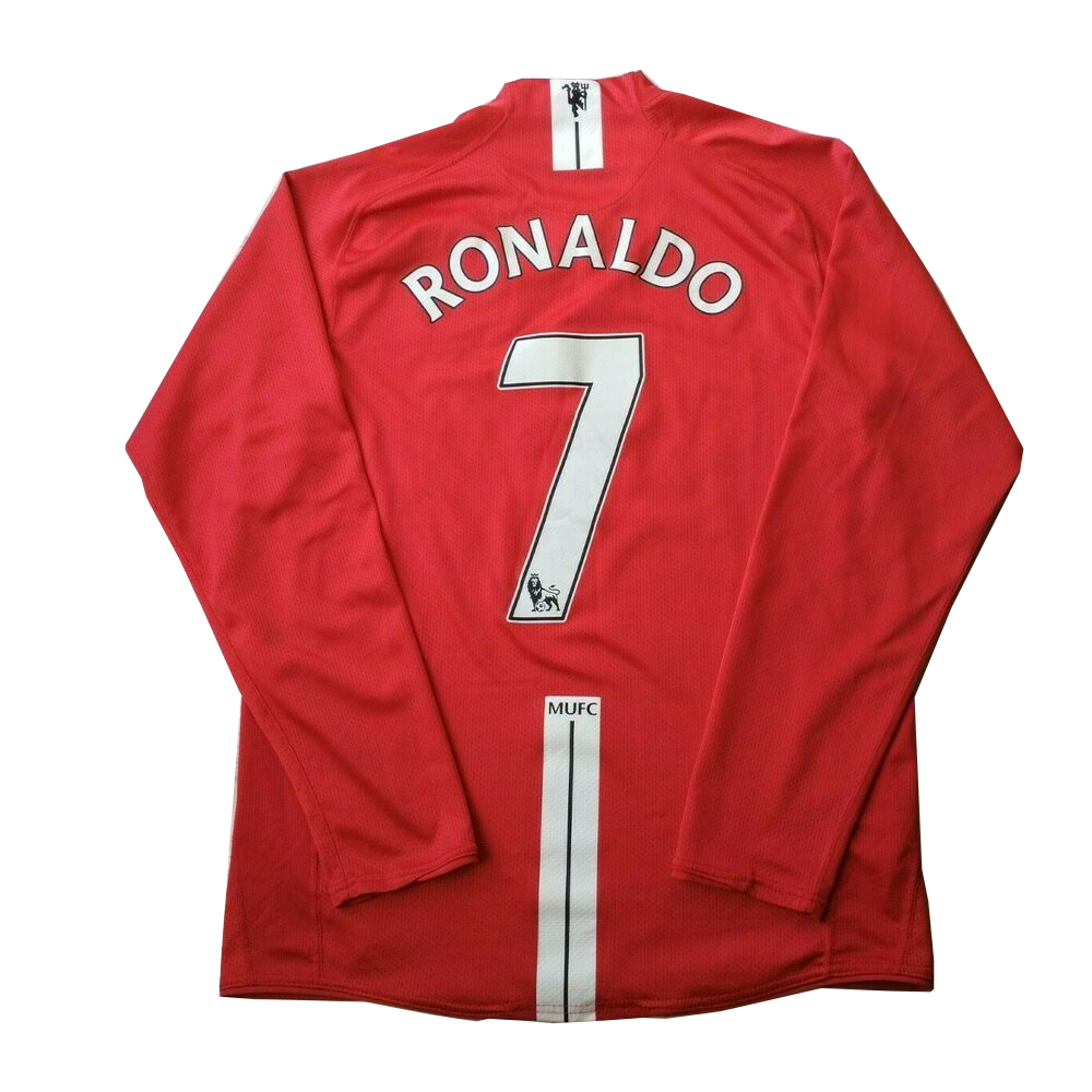 RONALDO #7 Retro Manchester United Home Jersey 2007/08