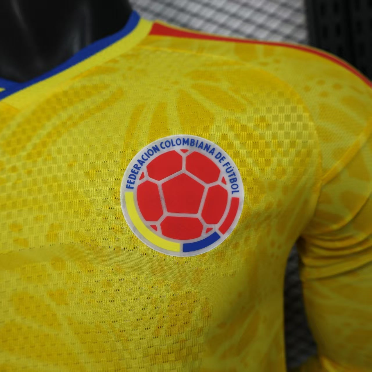 Colombia National Team 2026 FIFA World Cup Men's Home Long-Sleeve Soccer Jersey