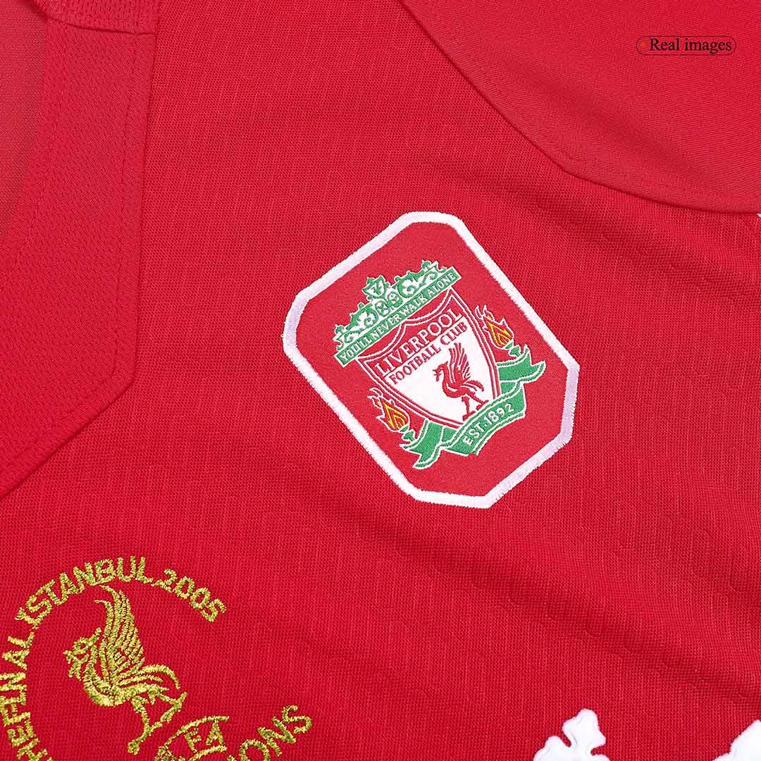 Liverpool Gerrard #8 Retro UCL Final Jersey 2005