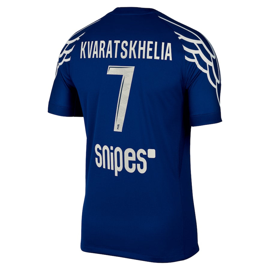 PSG Jordan Fourth Jersey 2024-25 FV Kvaratskhelia 7