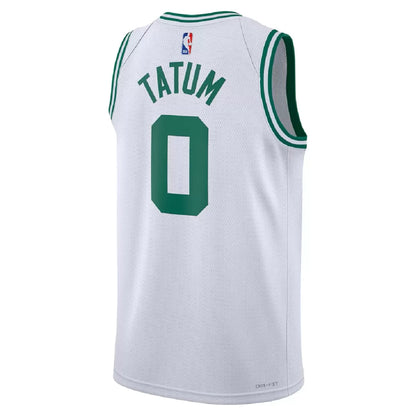 Men's Boston Celtics Jayson Tatum White Swingman Jersey - Association Edition