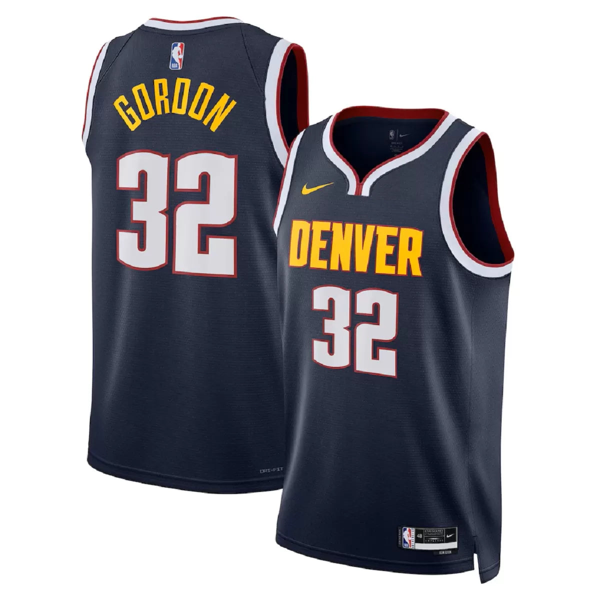 Men's Denver Nuggets Aaron Gordon Navy Swingman Jersey - Icon Edition