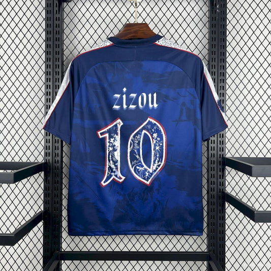 2026 Men's France Zinedine 'Zizou' Zidane #10 Comma Premium Jersey