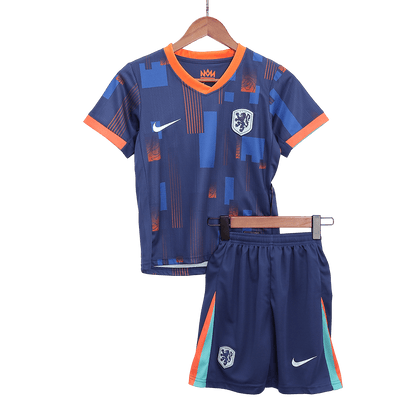 Kids Netherlands Away Jersey Kit Euro 2024