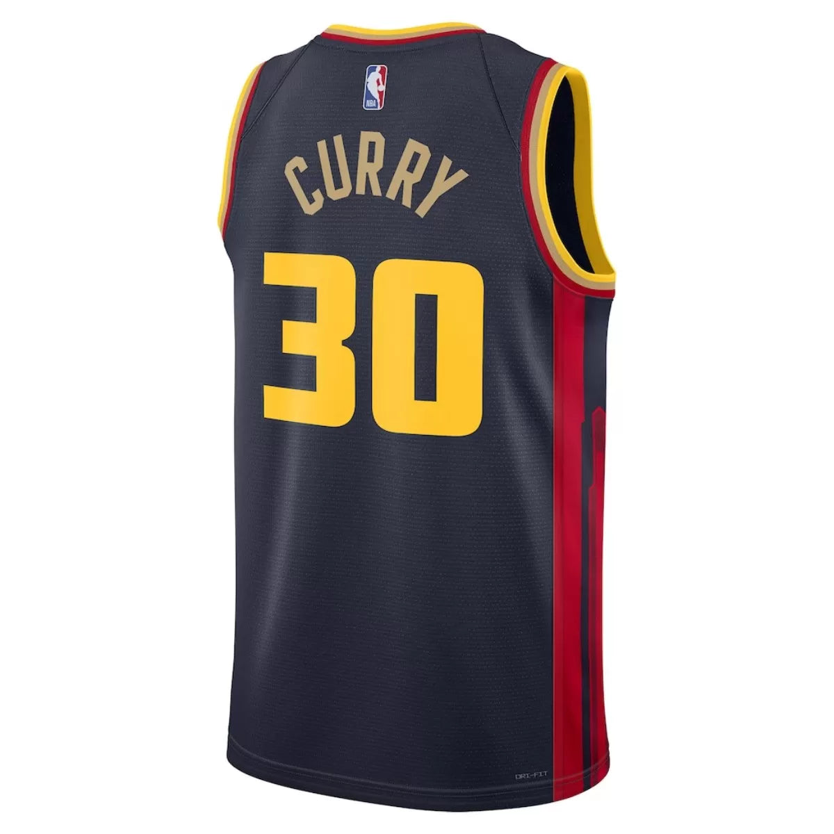 Men's Golden State Warriors Stephen Curry Navy Swingman Jersey - City Edition