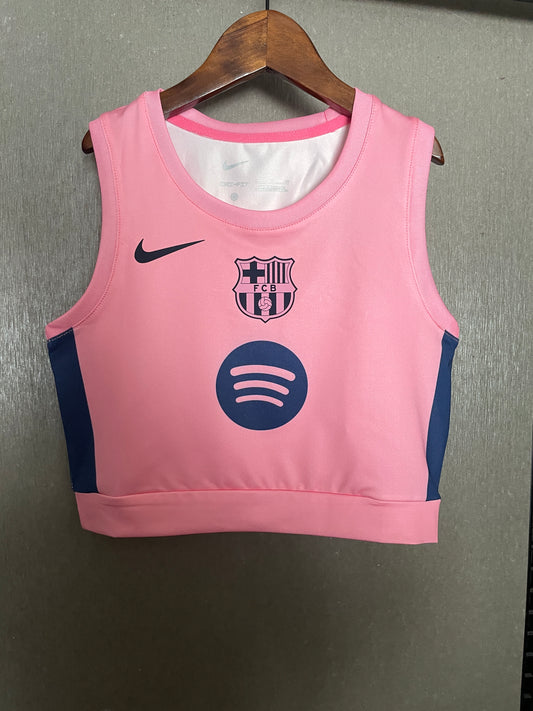FC Barcelona Pink Women's Crop-Top