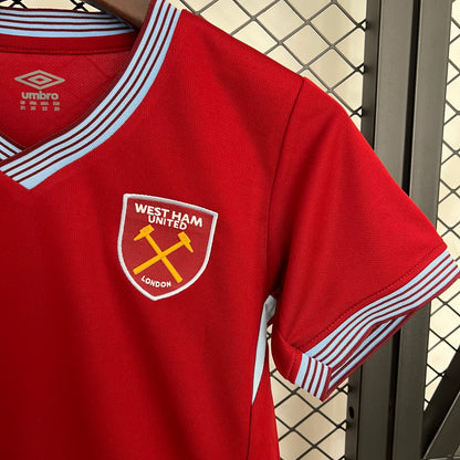 25/26 West Ham United Home Kids Size Jersey