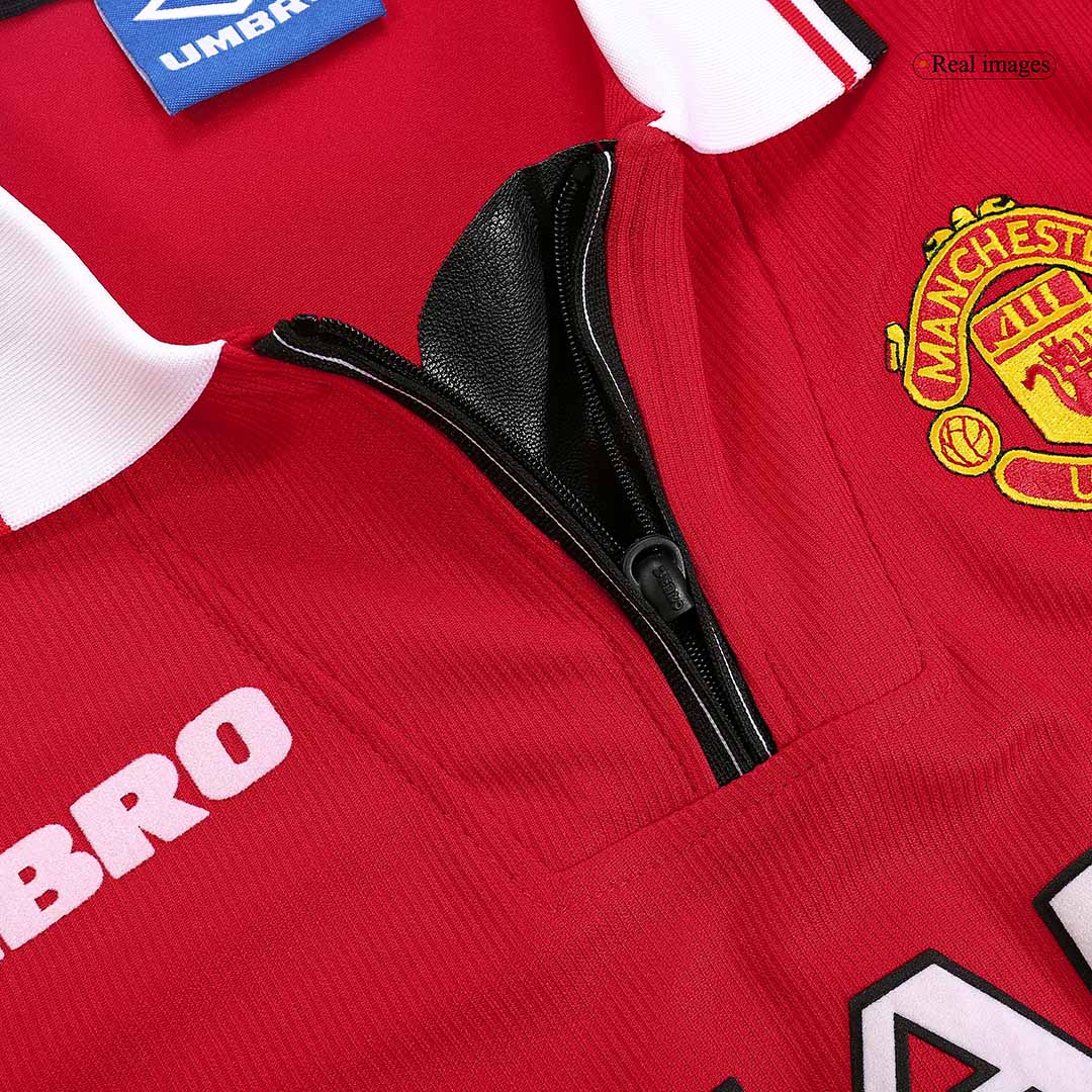 Beckham #7 Manchester United Retro Home Jersey 1999/00