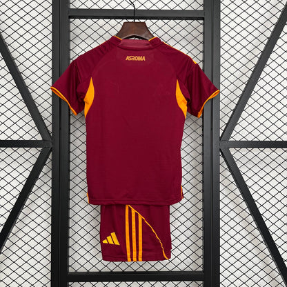 25/26 AS Roma Home Kids Size Jersey