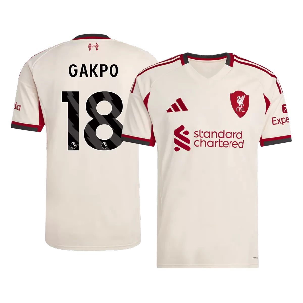 GAKPO #18 Liverpool Away Jersey 2025/26