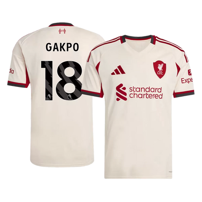 GAKPO #18 Liverpool Away Jersey 2025/26