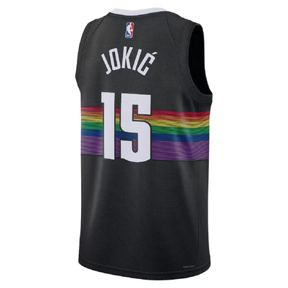 Men's Denver Nuggets Nikola Jokić Black Swingman Jersey 2025/26 - City Edition
