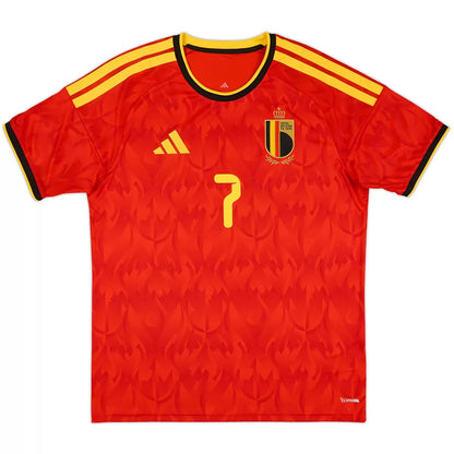 De Bruyne #7 Belgium Home Match Jersey Player Version World Cup 2026