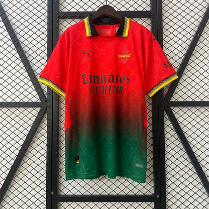 AC Milan x Off-White 2025 Limited Edition Fourth Jersey (Scarlet)