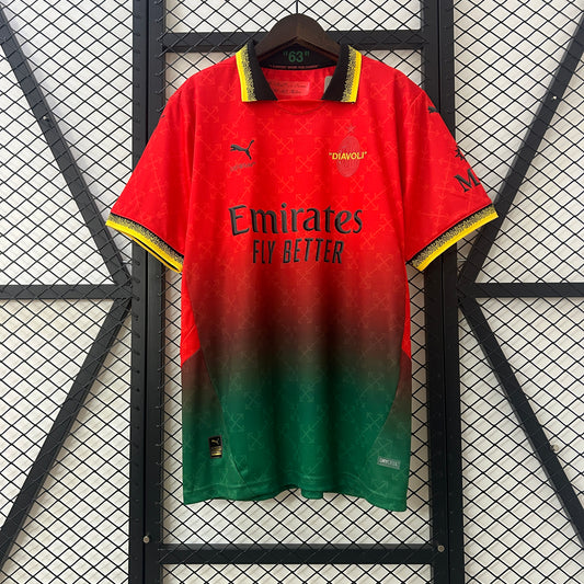 AC Milan x Off-White 2025 Limited Edition Fourth Jersey (Scarlet)