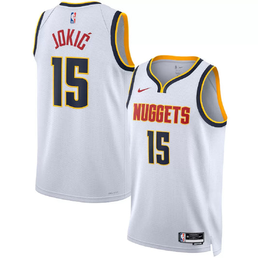Men's Denver Nuggets Nikola Jokić White Swingman Jersey - Association Edition