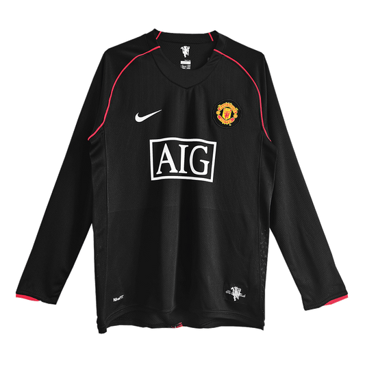 Retro Manchester United Away Long Sleeve Jersey 2007/08