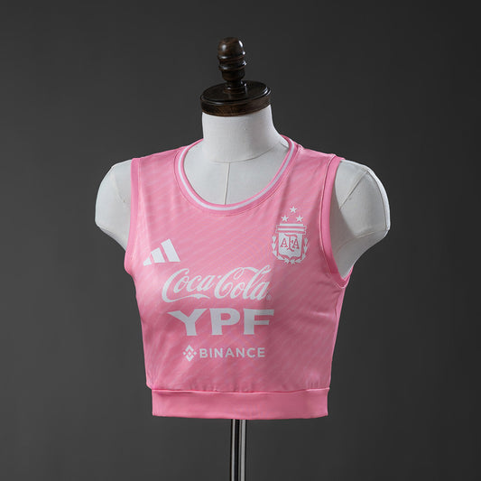 Argentina 2026 Pink Women's Crop Top