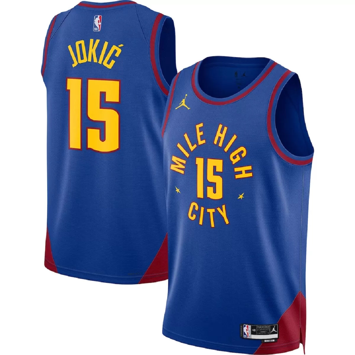 Men's Denver Nuggets Nikola Jokić Blue Swingman Jersey - Statement Edition