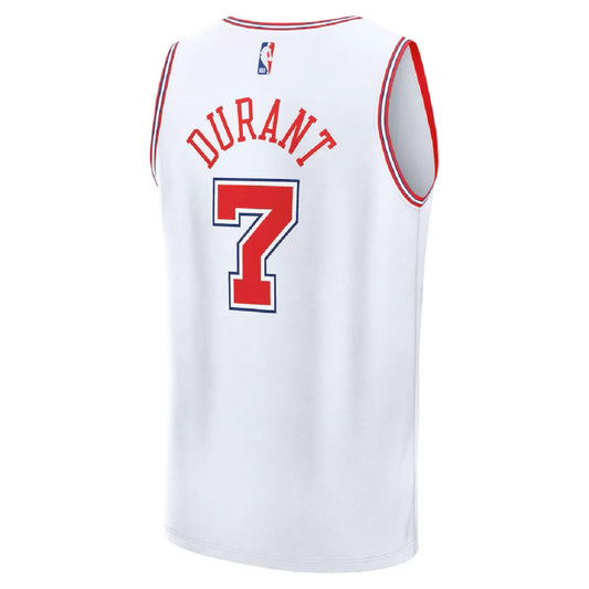 Men's Houston Rockets Kevin Durant White Swingman Jersey 2025/26 - City Edition