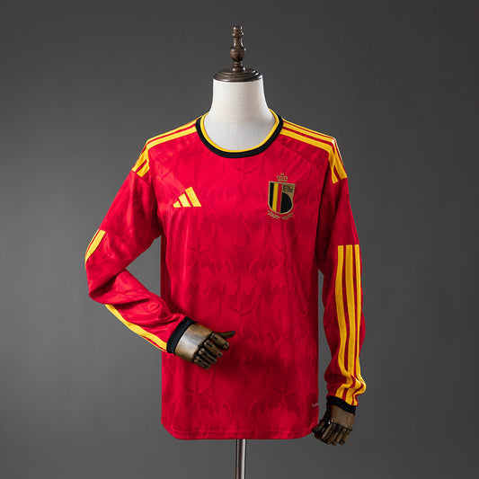 Belgium 2026 Home Jersey — Long Sleeve