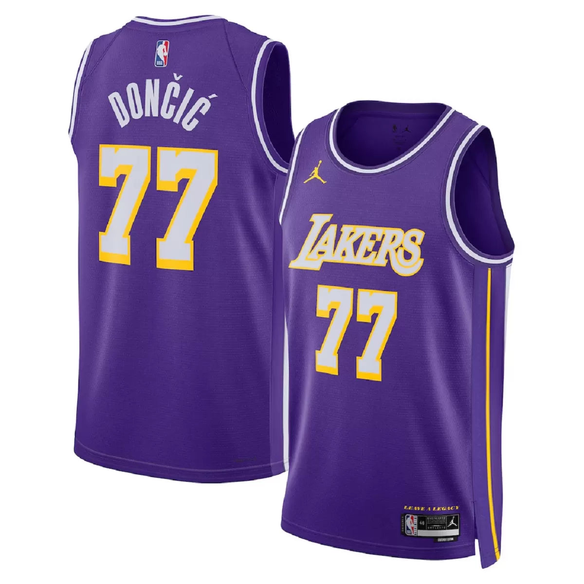 Men's Los Angeles Lakers Luka Dončić Purple Swingman Jersey - Statement Edition