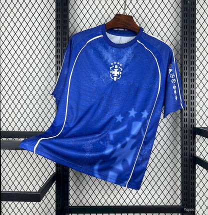 2025 Men's Brazil Ronaldo 'O Fenomeno' #9 Comma Football Blue Jersey