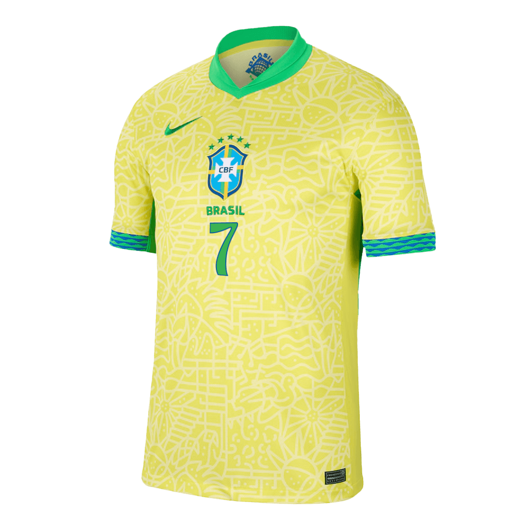 VINI JR. #7 Brazil Home Jersey Copa America 2024 FV