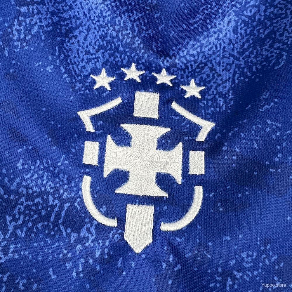 2025 Men's Brazil Ronaldo 'O Fenomeno' #9 Comma Football Blue Jersey