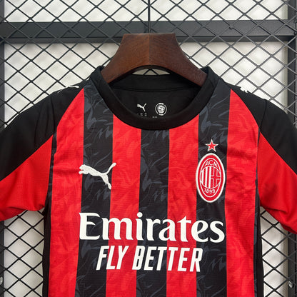 25/26 AC Milan Home Kids Size Jersey