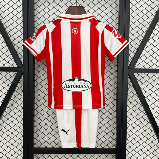 25/26 Sporting Gijon Home Kids Size Jersey