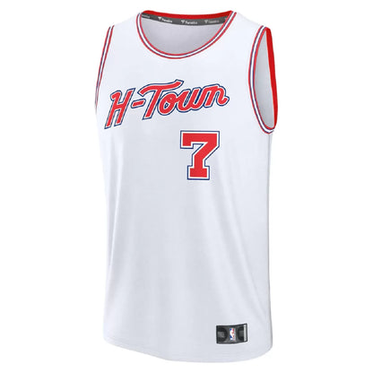 Men's Houston Rockets Kevin Durant White Swingman Jersey 2025/26 - City Edition