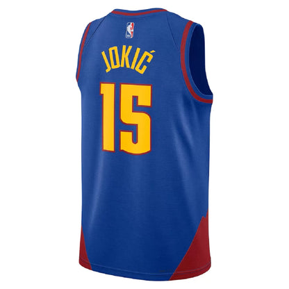 Men's Denver Nuggets Nikola Jokić Blue Swingman Jersey - Statement Edition