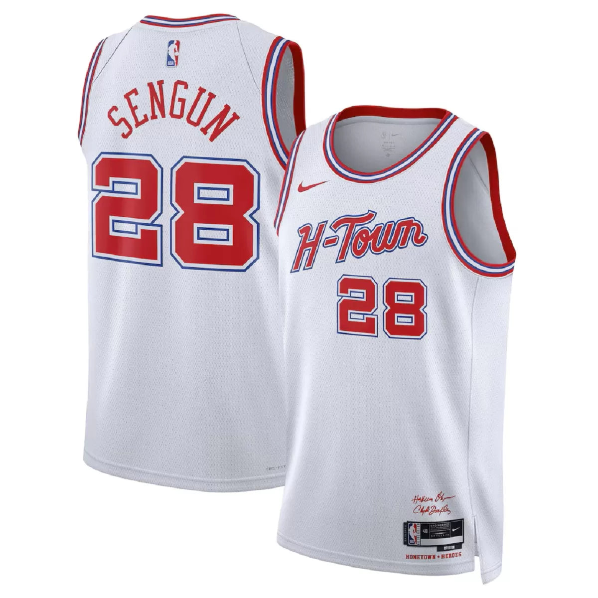 Men's Houston Rockets Alperen Şengün White Swingman Jersey 2025/26 - City Edition
