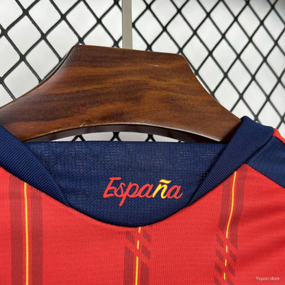 2026 Men's Spain World Cup Home Long Sleeve Jersey España