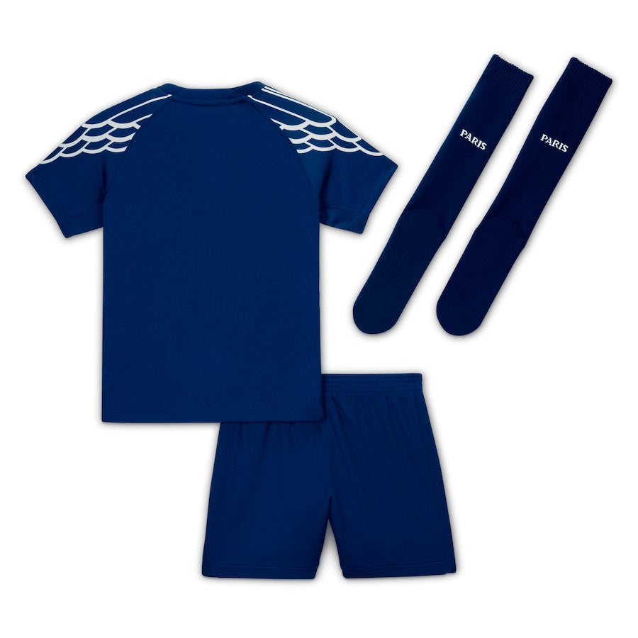 Kids PSG Jordan Fourth Kit (Jersey+Shorts) 2024/25