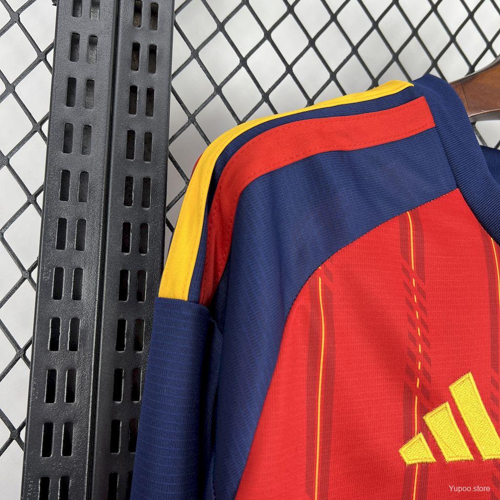 2026 Men's Spain World Cup Home Long Sleeve Jersey España