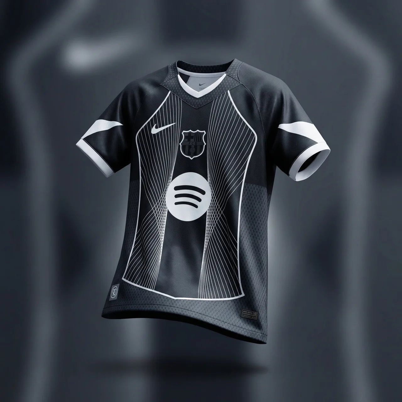 FC Barcelona Total90 Black Jersey